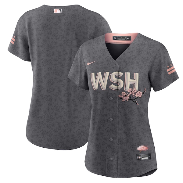 Washington Nationals Nike Women's City Connect Replica Team Jersey - Gray