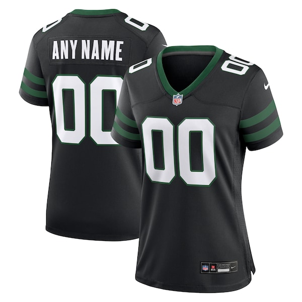 New York Jets Nike Women's Alternate Custom Game Jersey - Legacy Black