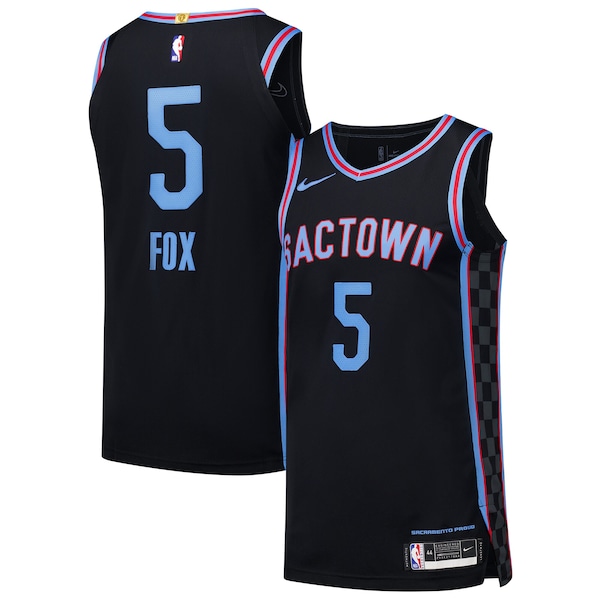 De'Aaron Fox Sacramento Kings Nike Authentic Player Jersey - City Edition - Black