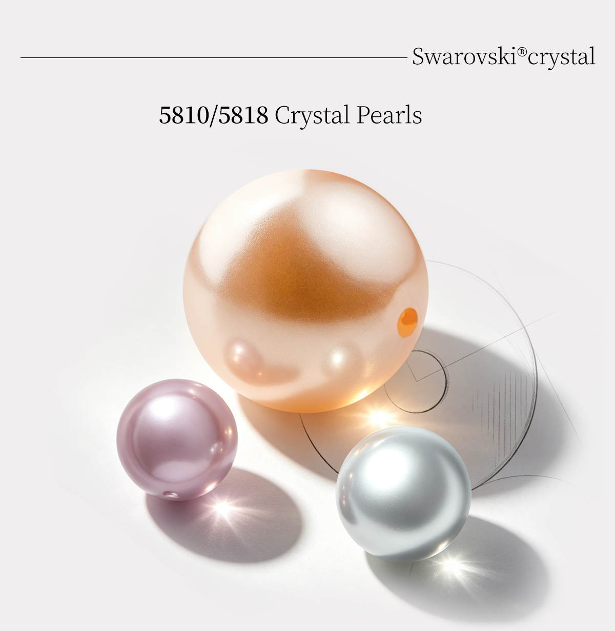 Swarovski Crystal Pearls 5810 and 5818 collection