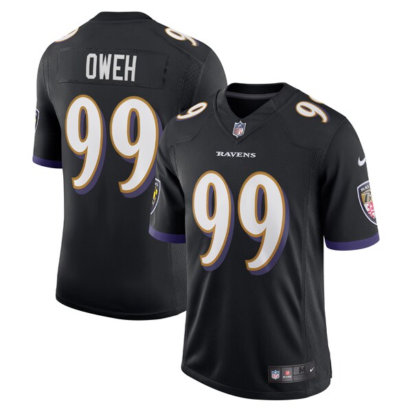 Odafe Oweh Baltimore Ravens Nike Vapor Limited Jersey - Black/Purple