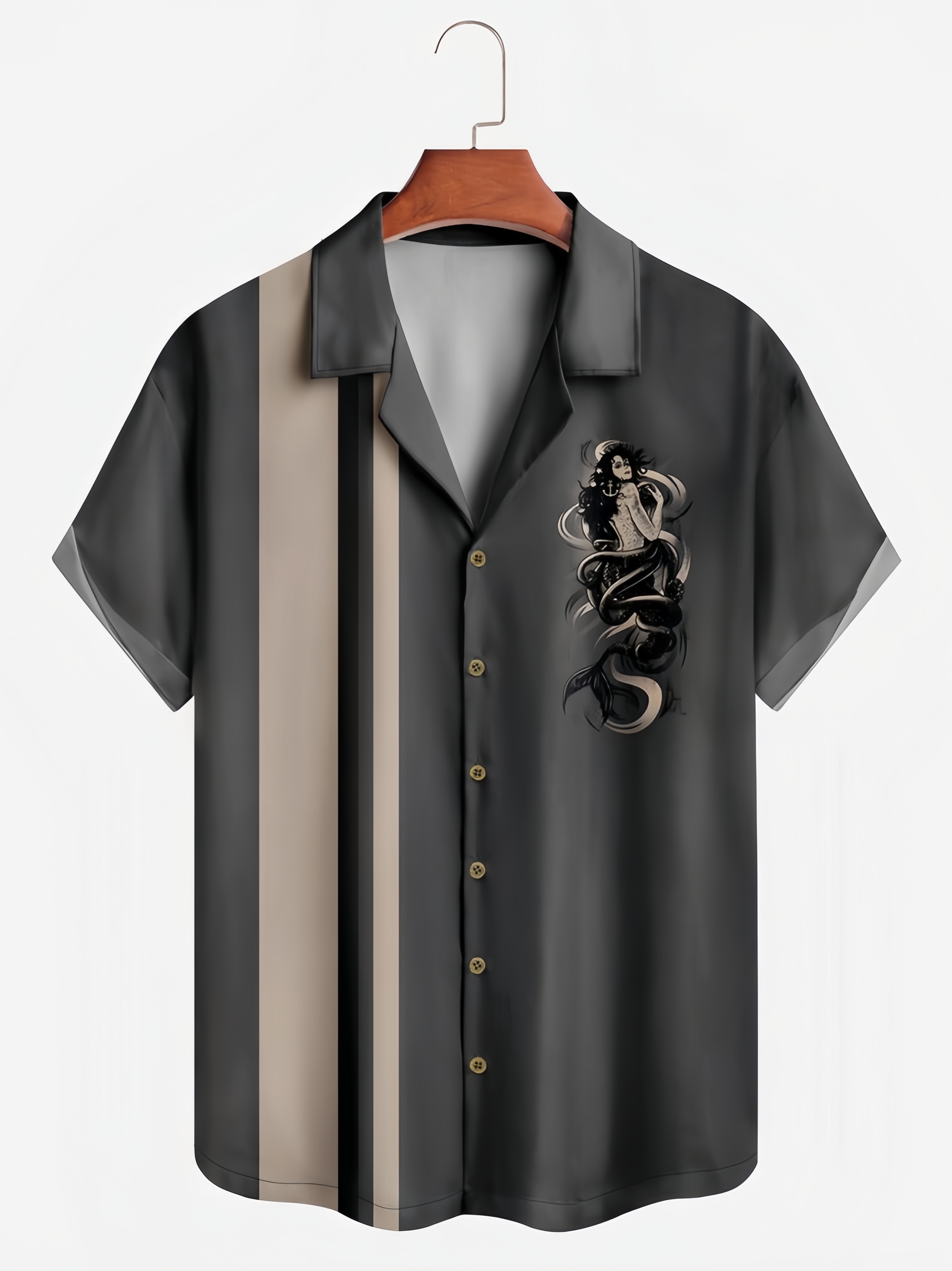 Mermaid Short Sleeve Aloha Shirt