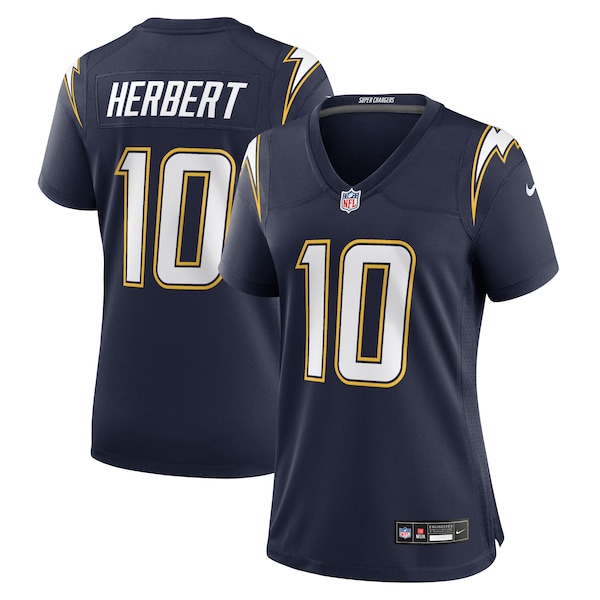 Justin Herbert Los Angeles Chargers Nike Women's Alternate Super Chargers Game Jersey - Navy/Gold