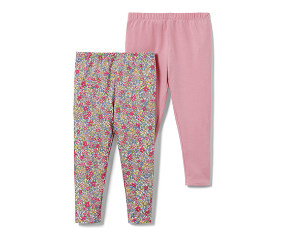 2 Kleinkind-Leggings, Blumen
