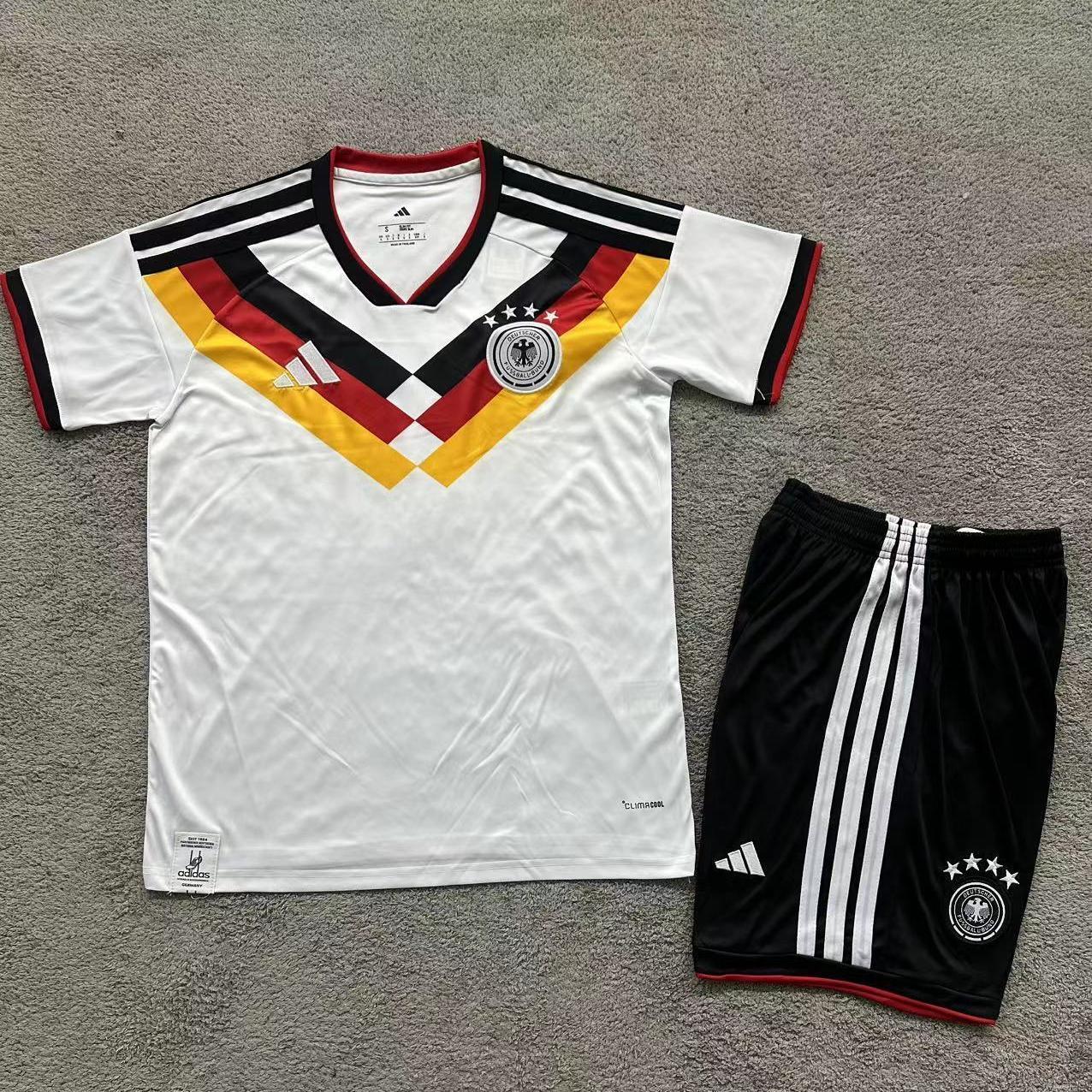 Germany National Team 2026 World Cup Home Kit Fan Version – Retro V-Stripe Design