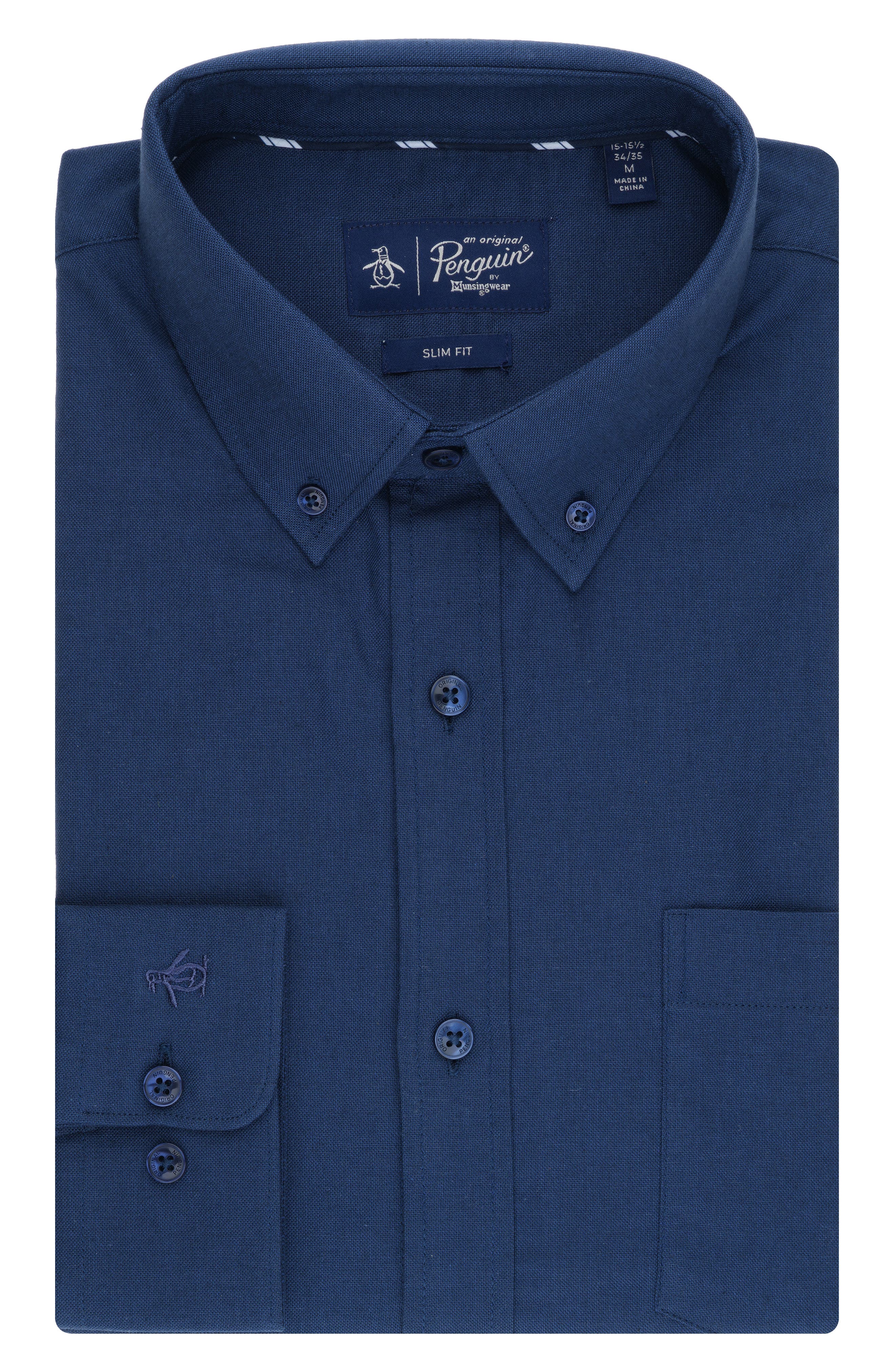 Original Penguin Abbot Brushed Oxford Slim Fit Dress Shirt
