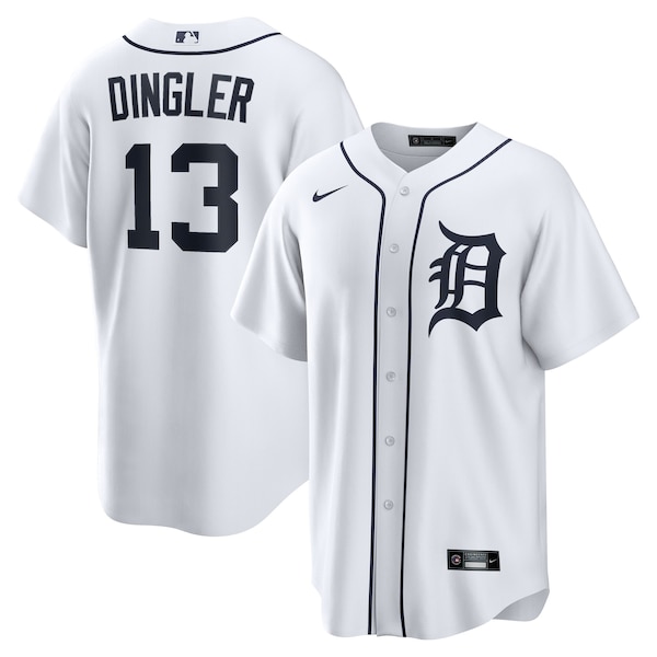 Dillon Dingler Detroit Tigers Nike Home Replica Jersey - White