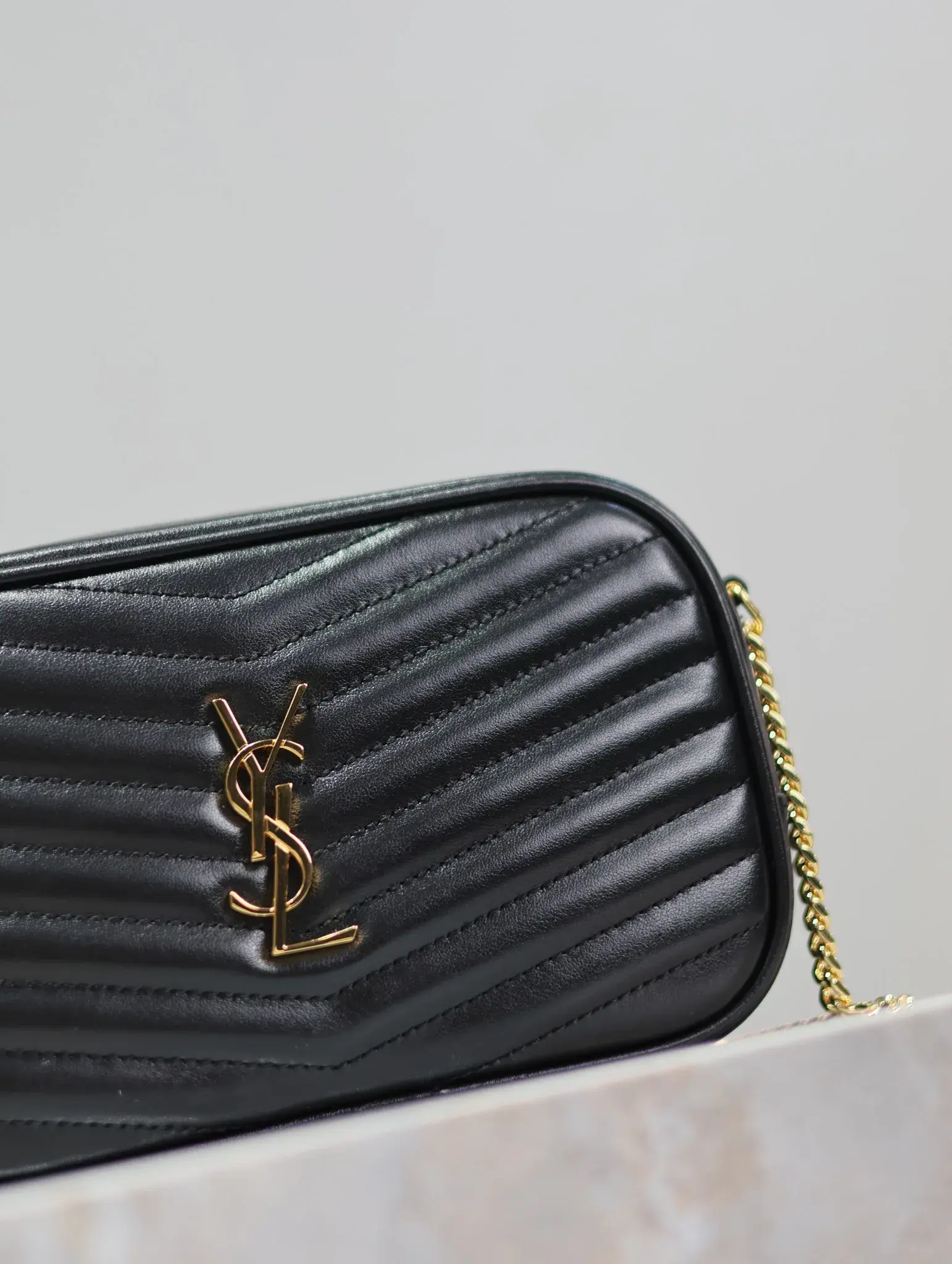 Saint Laurent Black Calfskin Crossbody Bag product photo from LabelPicks