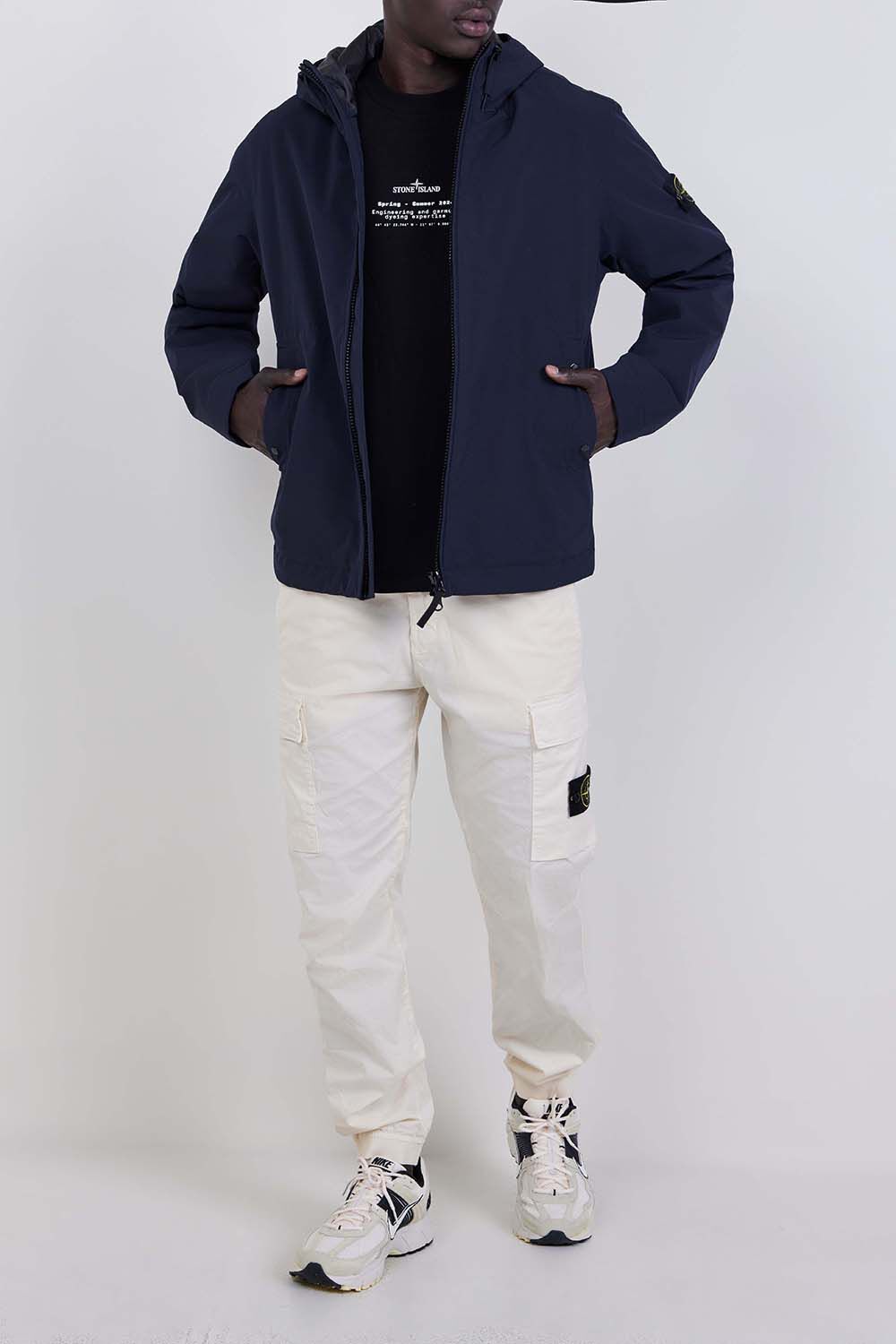 STONE ISLAND ז'קט קפוצ'ון