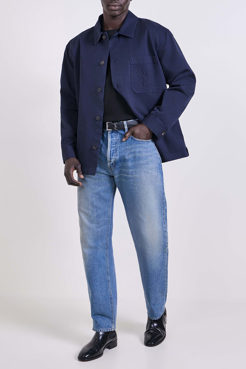 SAINT LAURENT חולצת ז'קט אוברסייז