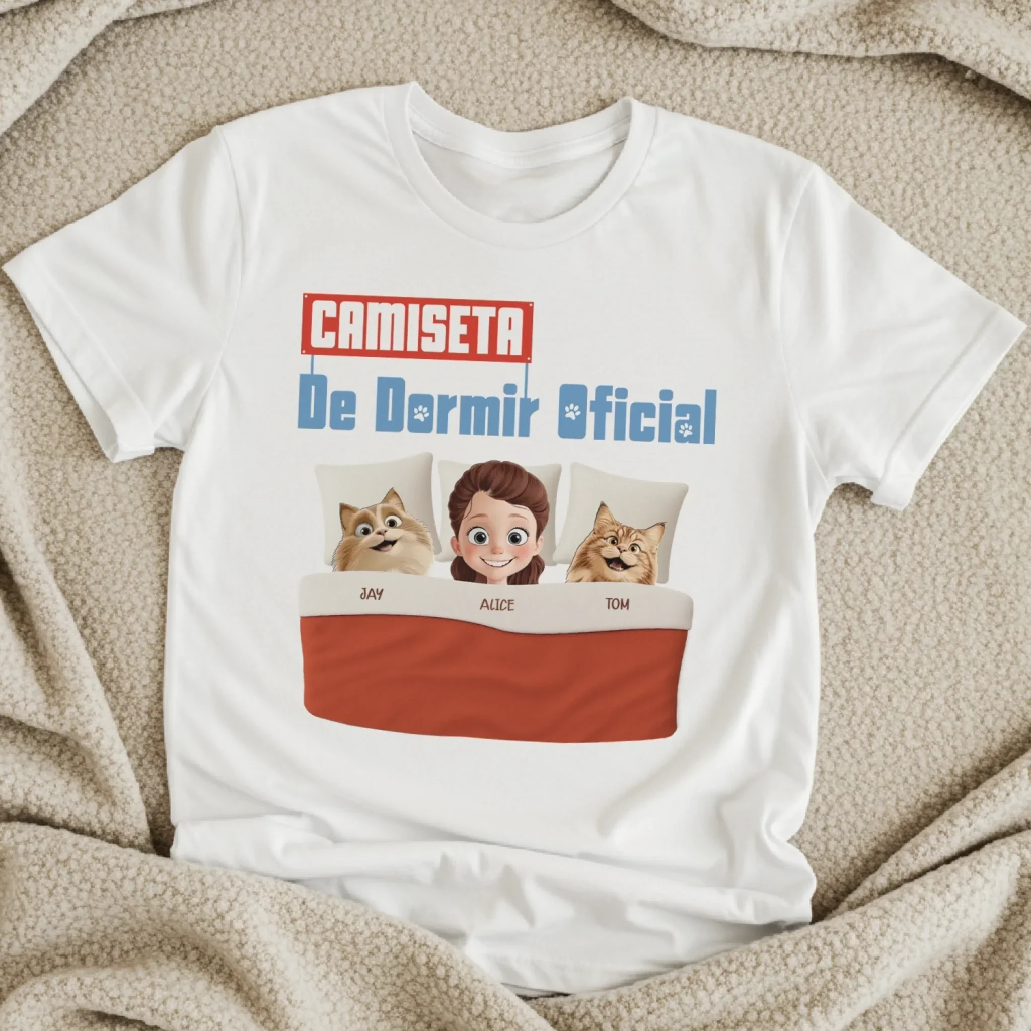 Camiseta de dormir oficial - Personaliza camisetas