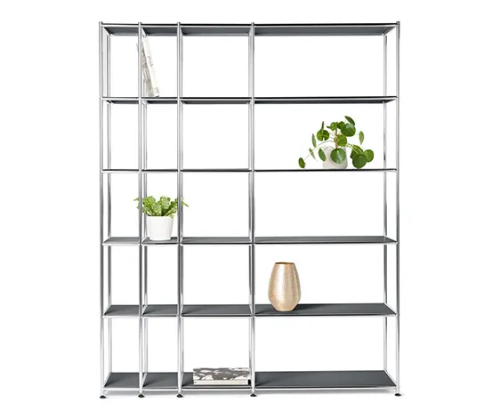 Offenes Regal Metall »CN3«, grau