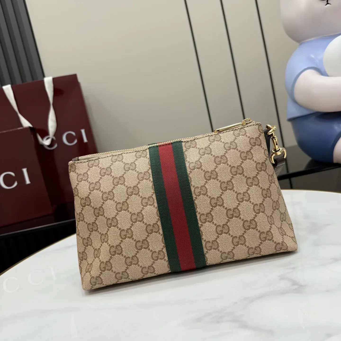 Gucci Generation Beige Canvas and Leather Clutch product photo from LabelPicks