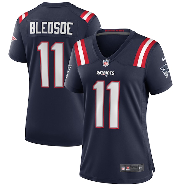 Drew Bledsoe New England Patriots Nike Women's Game Retired Player Jersey - Navy/Red
