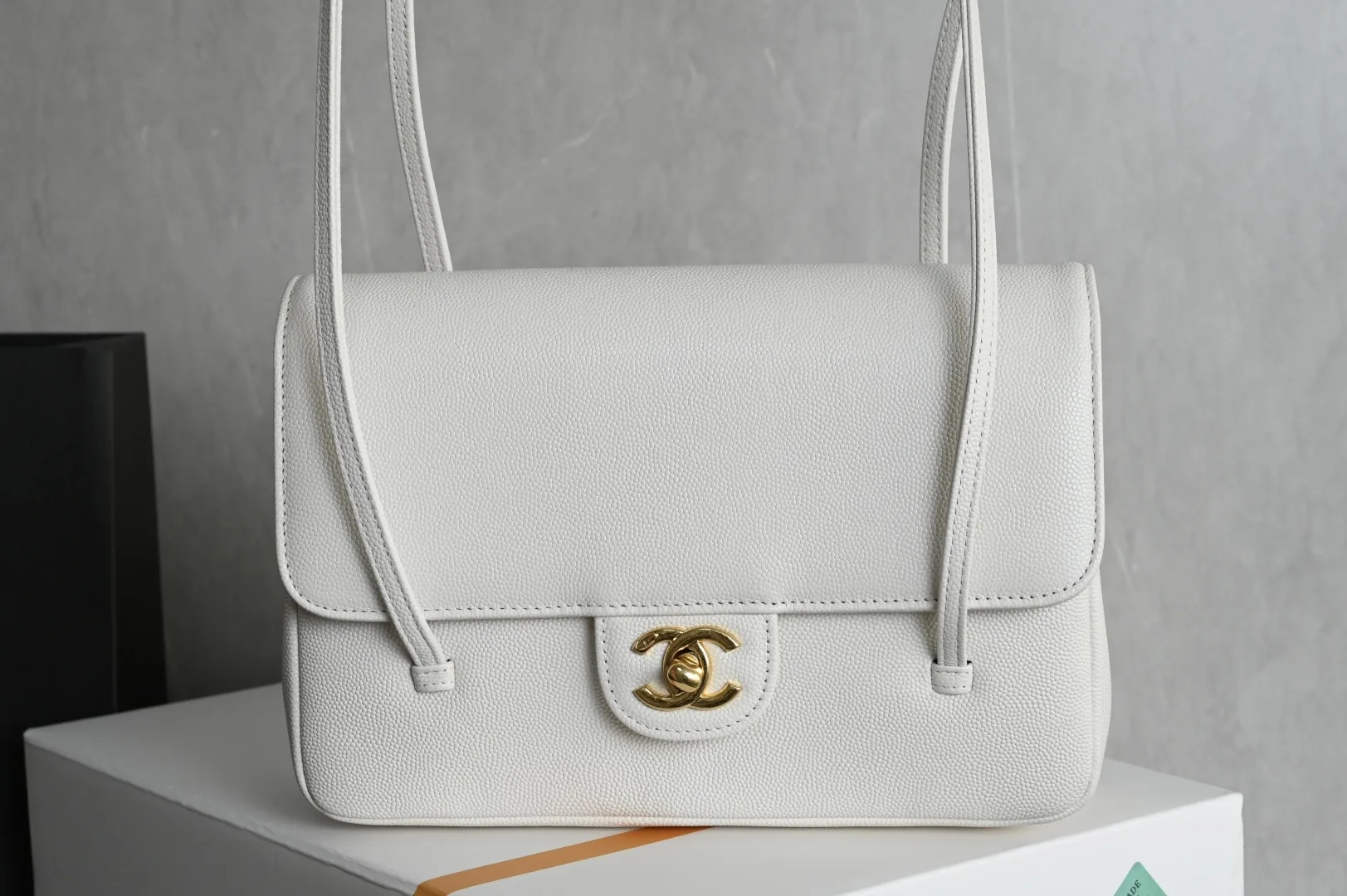 Chanel White Calfskin Shoulder Bag product photo from LabelPicks
