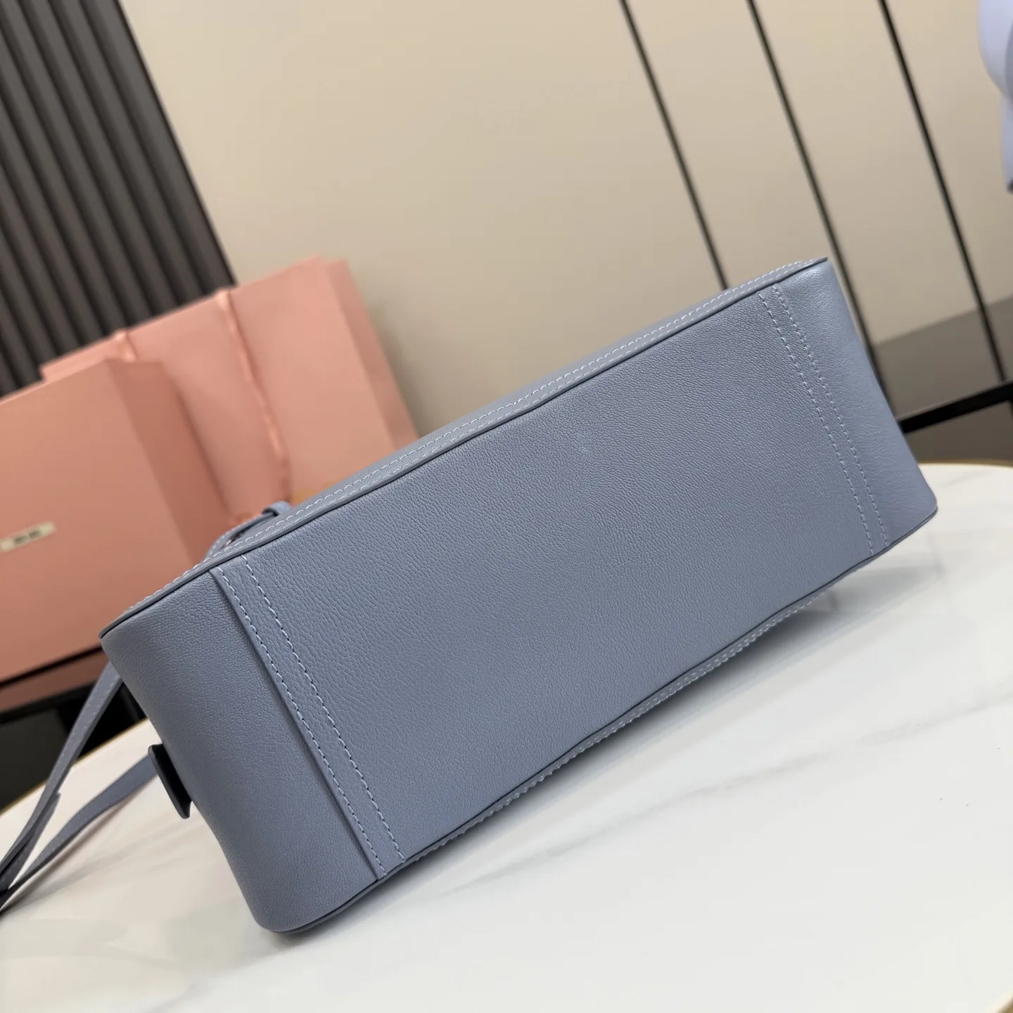 Miu Miu Vivant Blue Lambskin Top Handle Bag product photo from LabelPicks