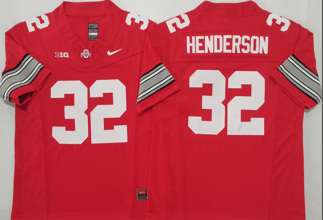 TreVeyon Henderson NCAA Ohio State Buckeyes Nike Vapor Limited Jersey
