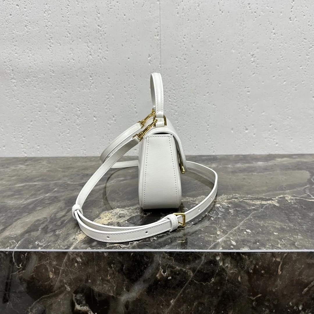 Celine Triomphe Silver Lambskin Top Handle Bag product photo from LabelPicks