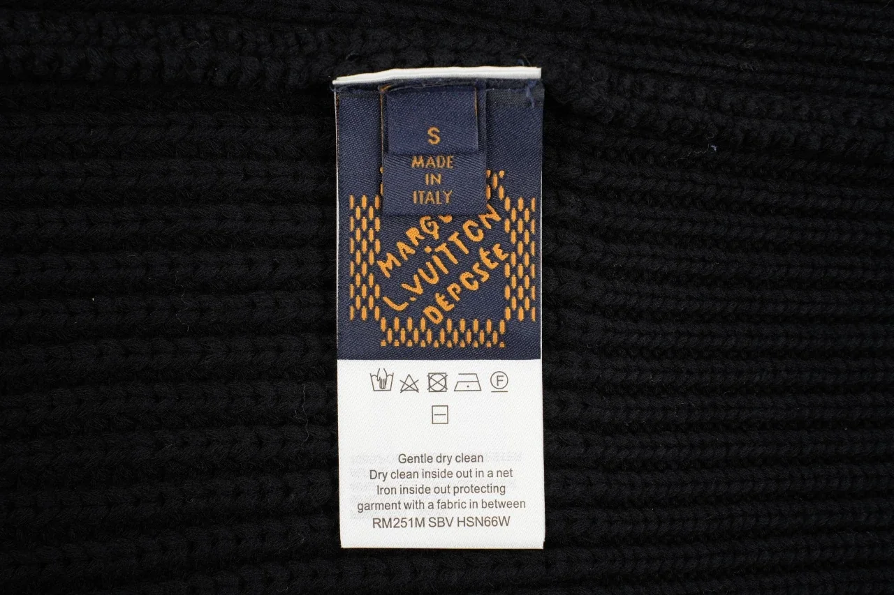Louis Vuitton Black Crown Half Zip Pullover Sweater product photo from LabelPicks