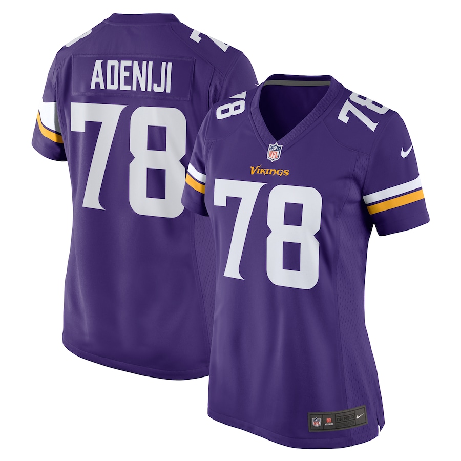 Hakeem Adeniji Minnesota Vikings Nike Women's Team Game Jersey -  Purple