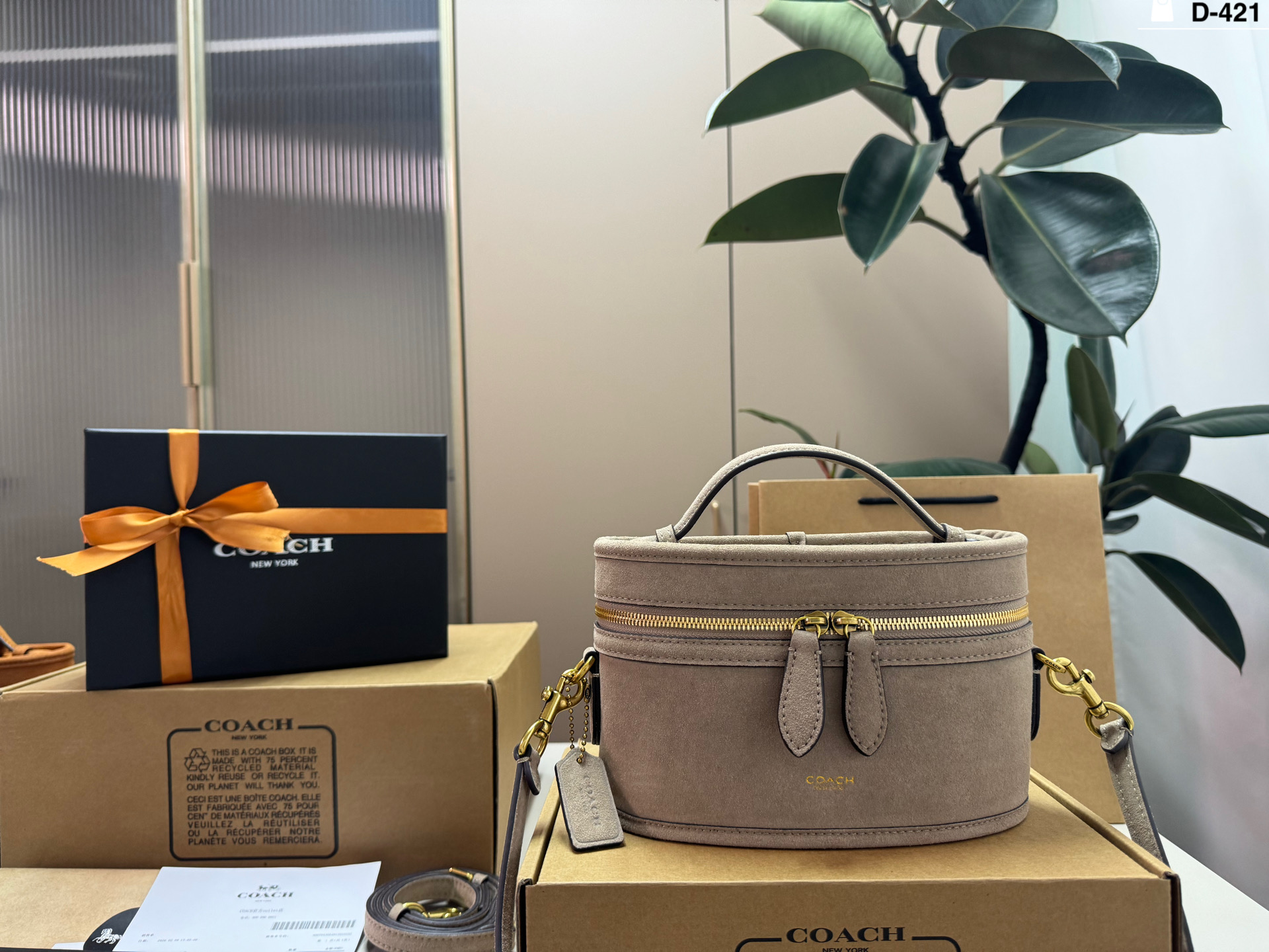 Coach Trail Suede box bag