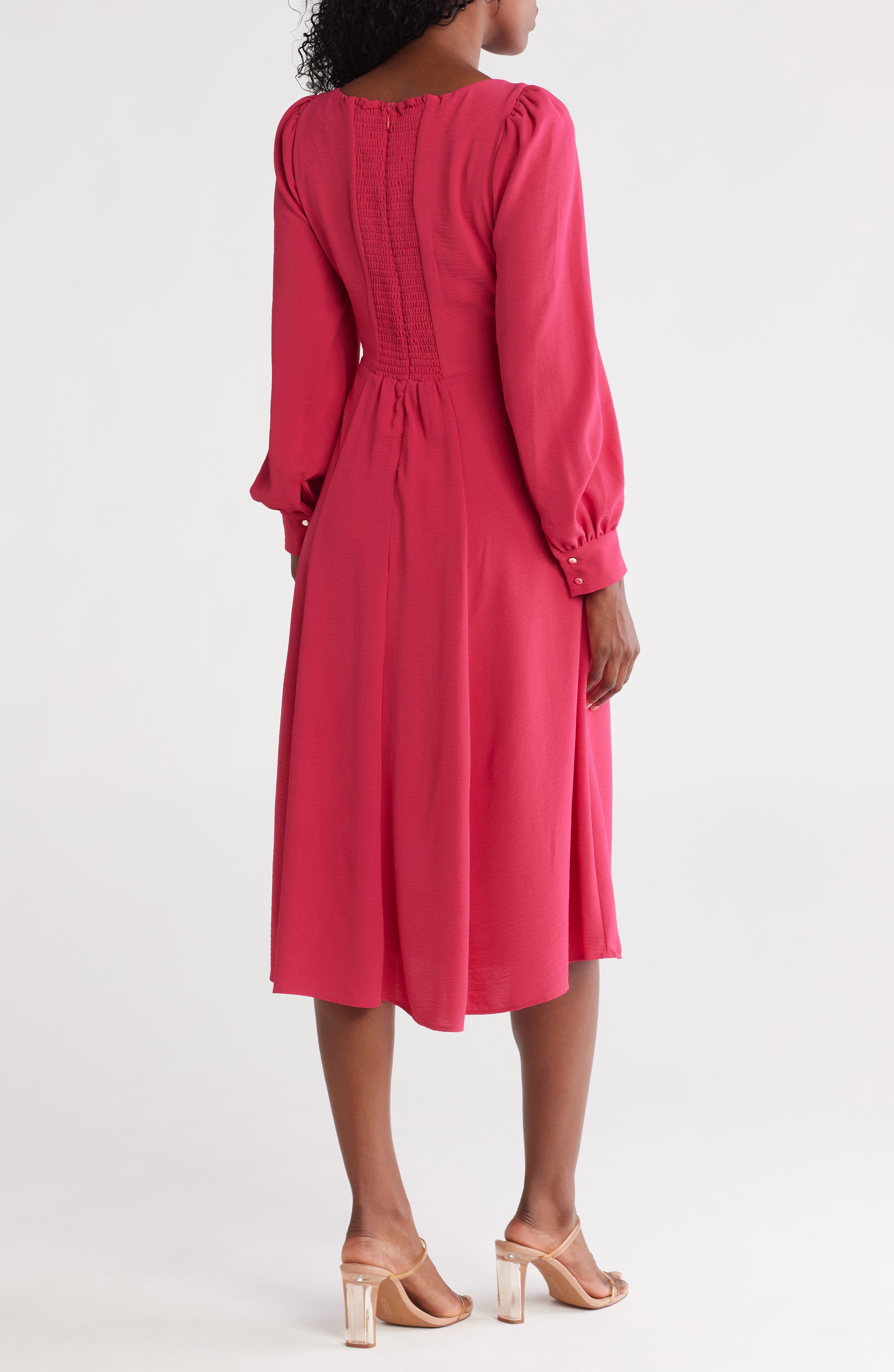 Julia Jordan Long Sleeve Scoop Neck Dress