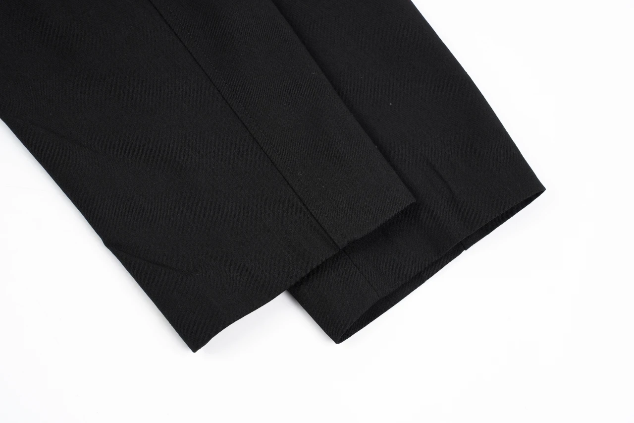 LOEWE Black Pleated Back Jacket with Leather Label product photo from LabelPicks