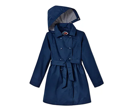 Allwetter-Trenchcoat mit recyceltem Material