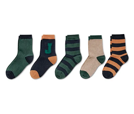 5 Paar Socken, grün