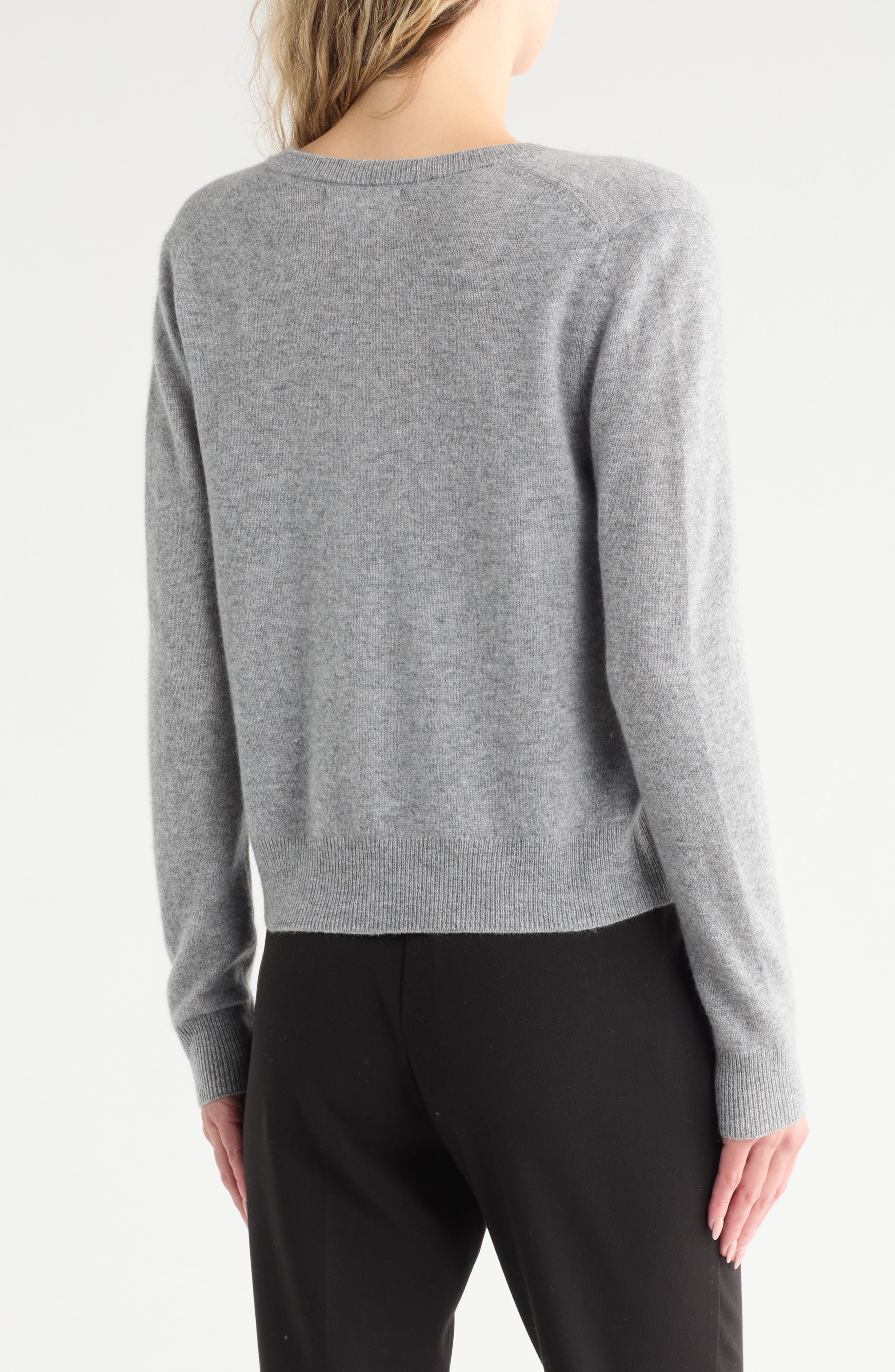 Nordstrom Crewneck Cashmere Cardigan