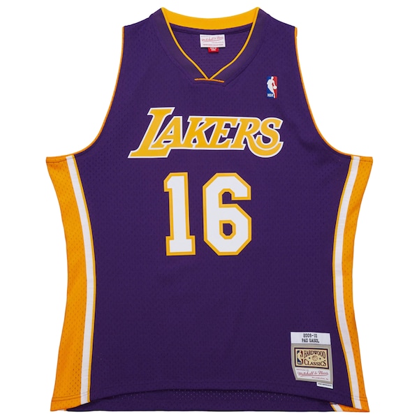 Pau Gasol Los Angeles Lakers  2009/10 Hardwood Classics Swingman Jersey - Purple