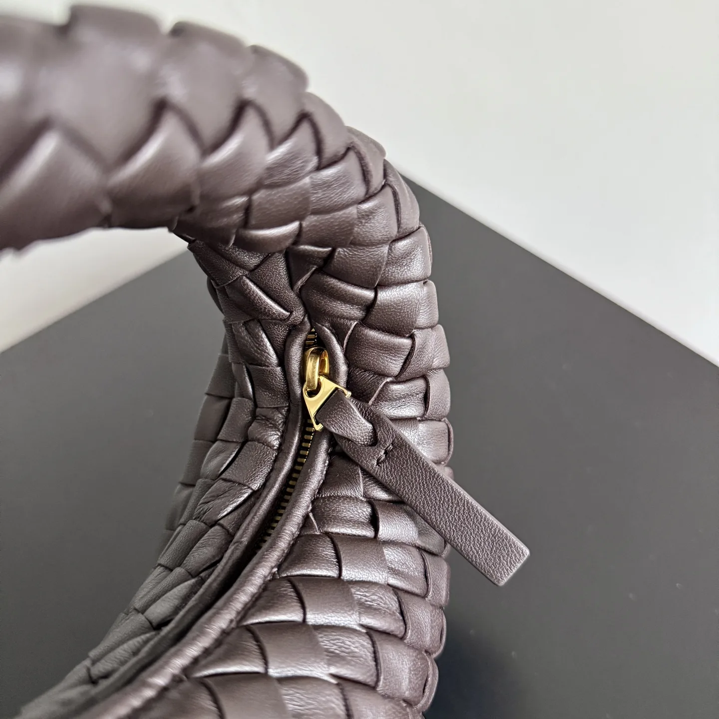 Bottega Veneta Pink Intrecciato Woven Leather Shoulder Bag product photo from LabelPicks