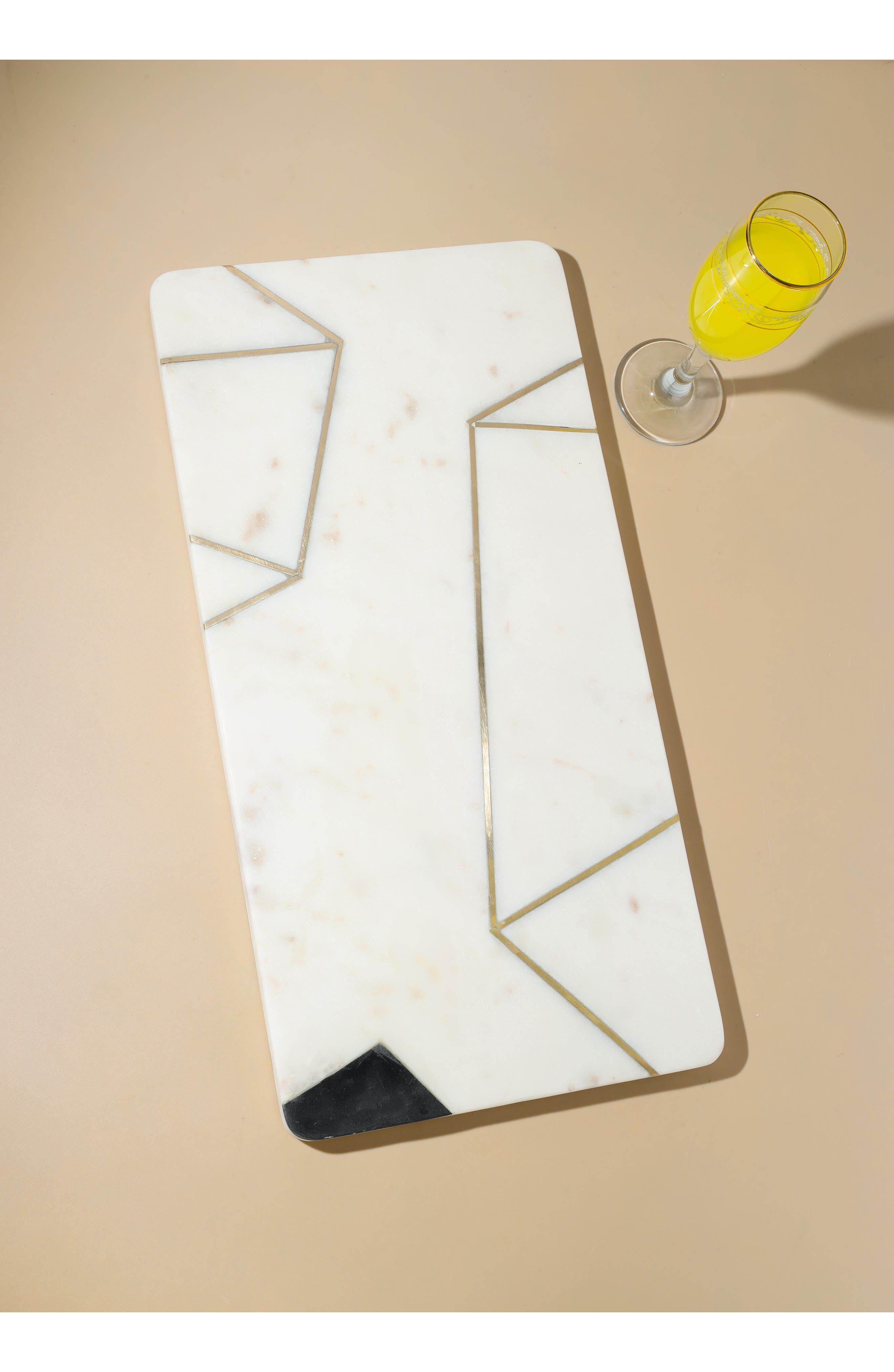 Tiramisu Luxuria Geometric Marble Platter