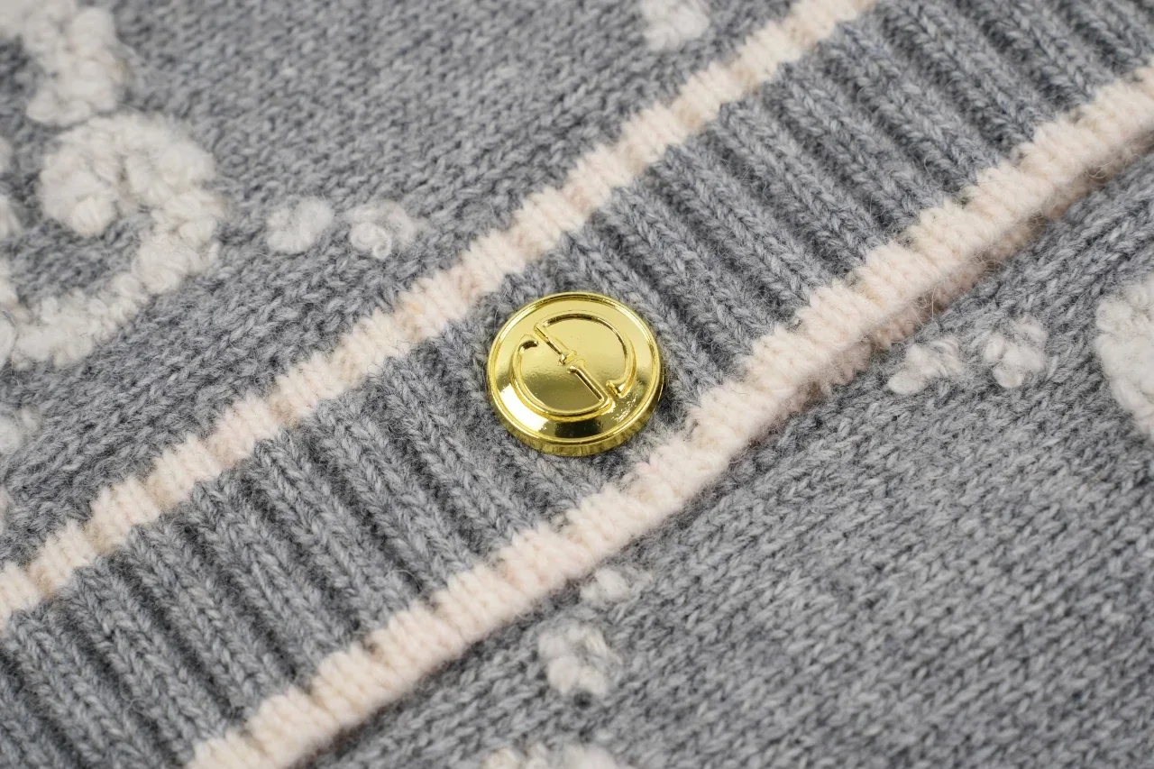 GUCCI Smoke Grey GG Jacquard Wool Cardigan product photo from LabelPicks