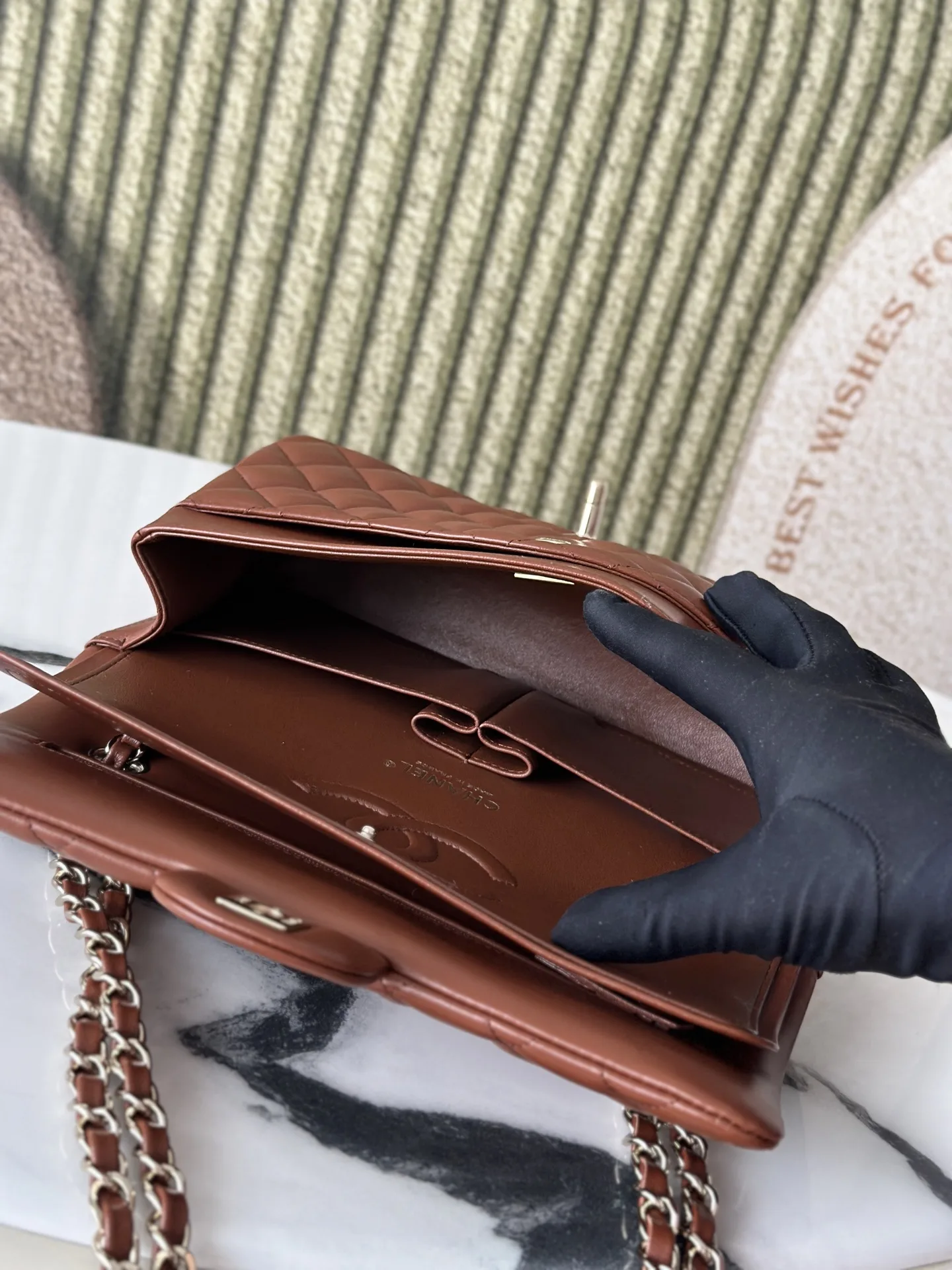 Chanel Classic Flap Brown Quilted Leather Shoulder Bag product photo from LabelPicks
