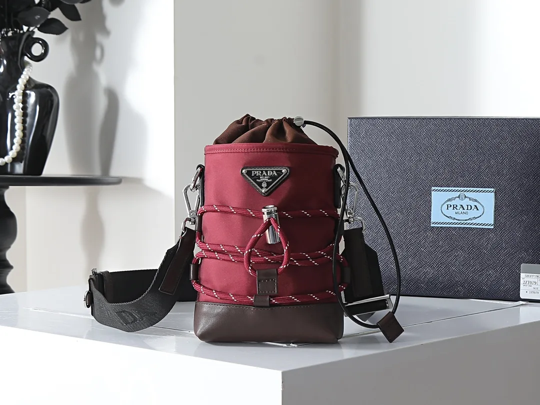 Prada Woven Leather Bucket Bag product photo from LabelPicks