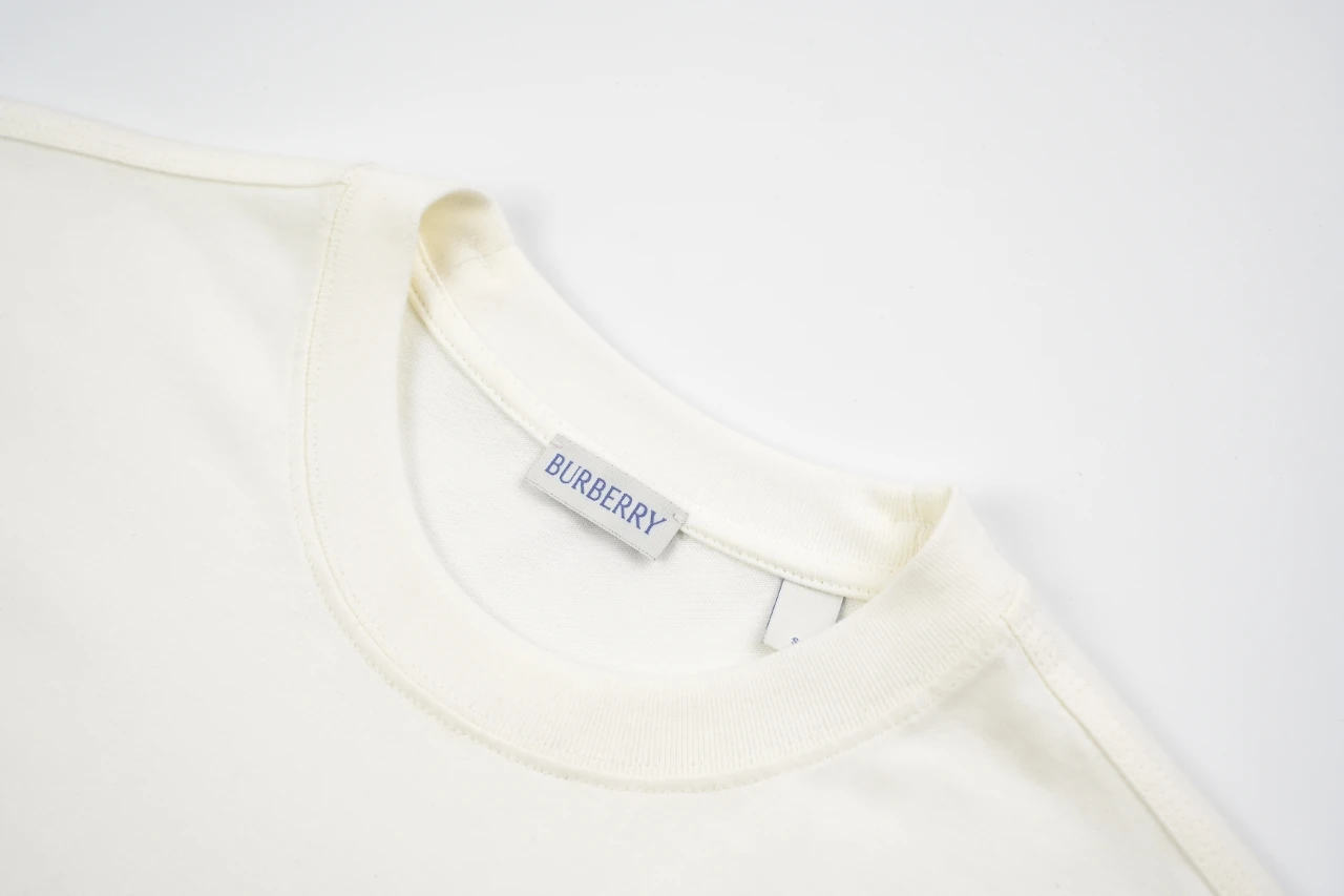 Burberry White Green Equestrian Knight Embroidered T-Shirt product photo from LabelPicks