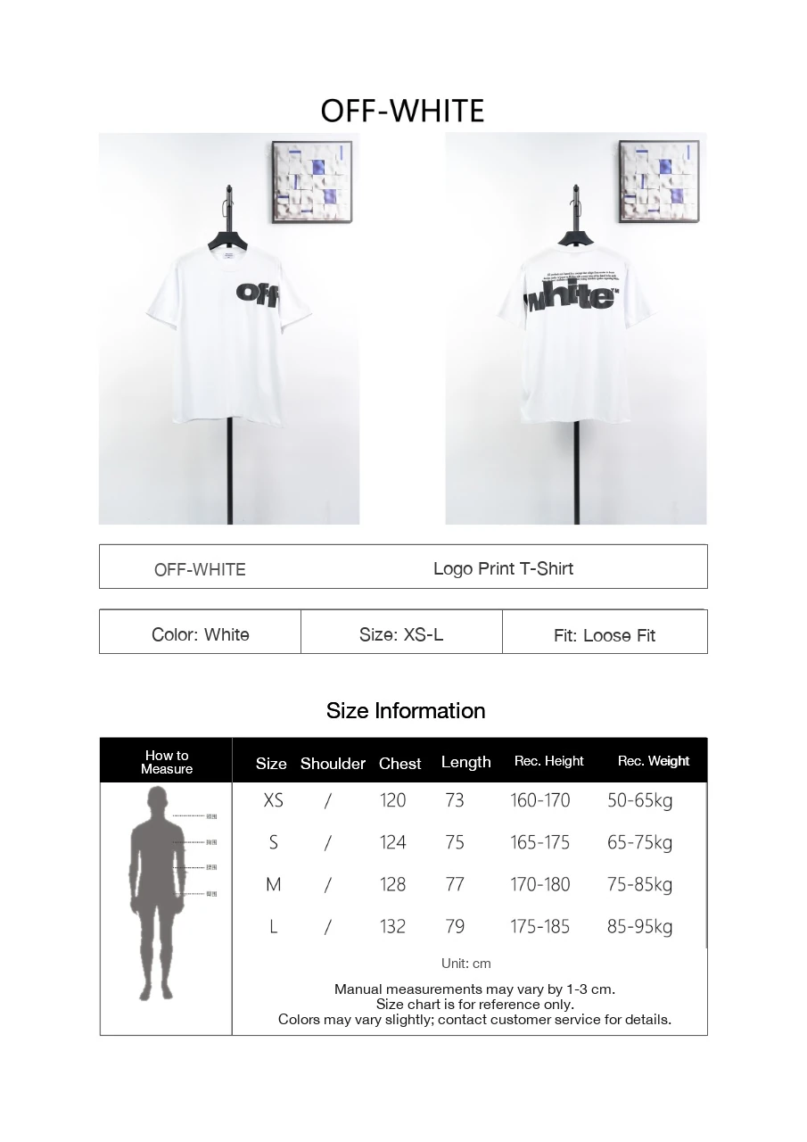 Off-White White Bold Letter Logo T-Shirt product photo from LabelPicks