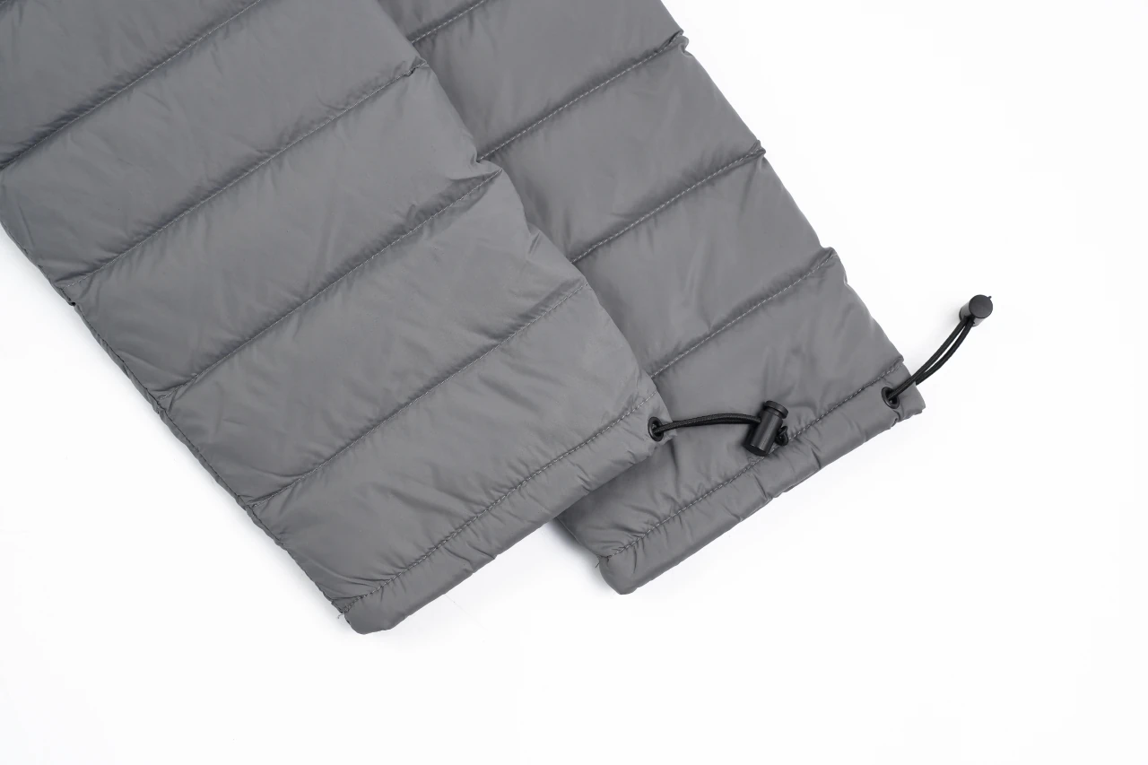Miu Miu Matte Grey Logo Embroidered Stand Collar Down Jacket product photo from LabelPicks
