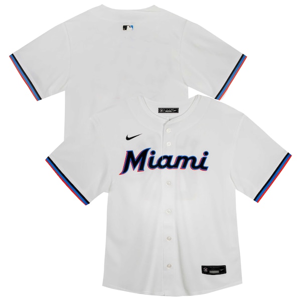 Miami Marlins Nike Youth Home Game Jersey - White