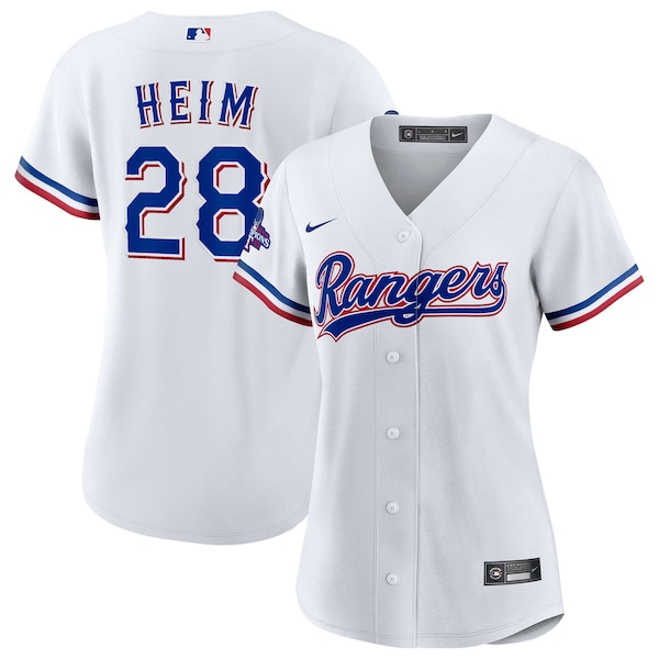 Jonah Heim Texas Rangers Nike Women's Home 2023 World Series Champions Replica Player Jersey - White