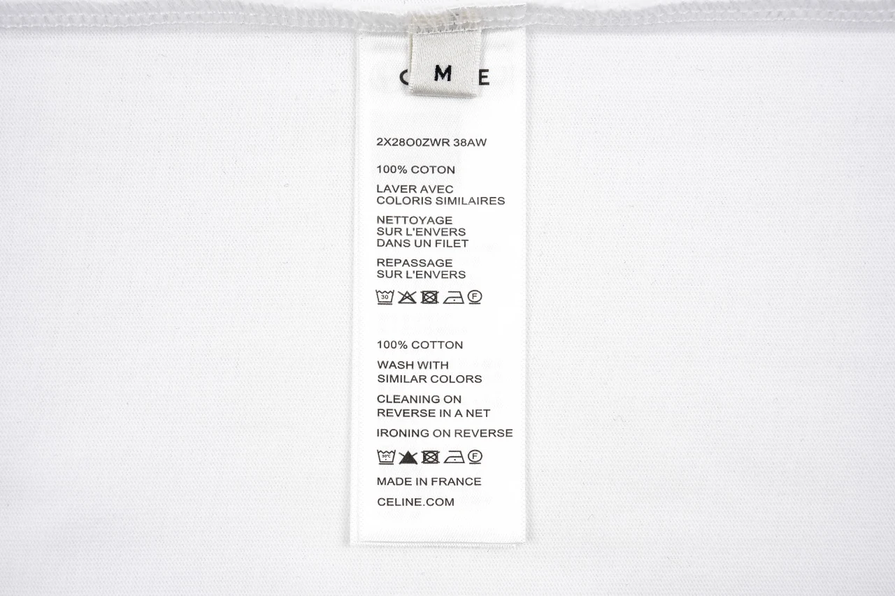 CELINE White Small Embroidered Logo T-Shirt product photo from LabelPicks