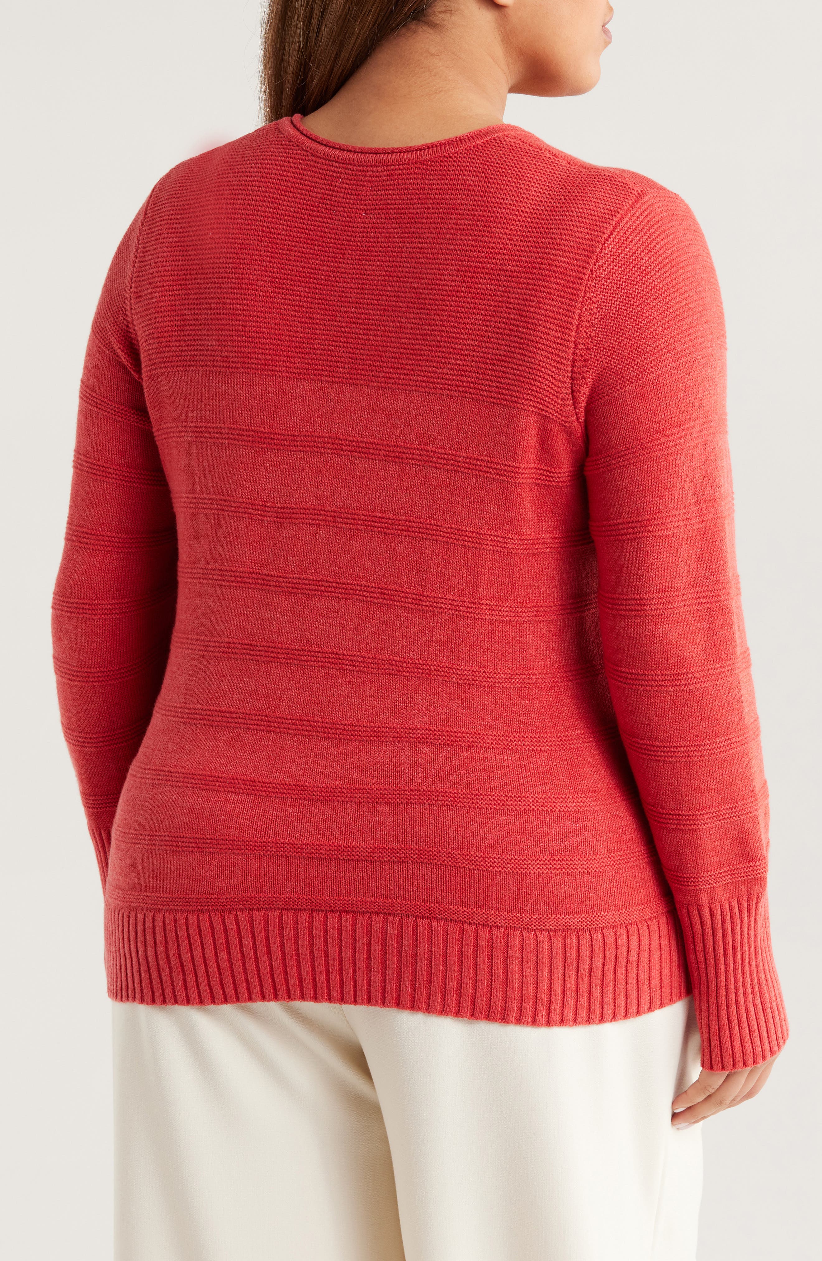 NIC+ZOE Cotton & Cashmere Blend V-Neck Sweater