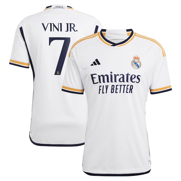 Vini Jr. Los Merengues adidas 2023/24 Home Replica Player Jersey - White