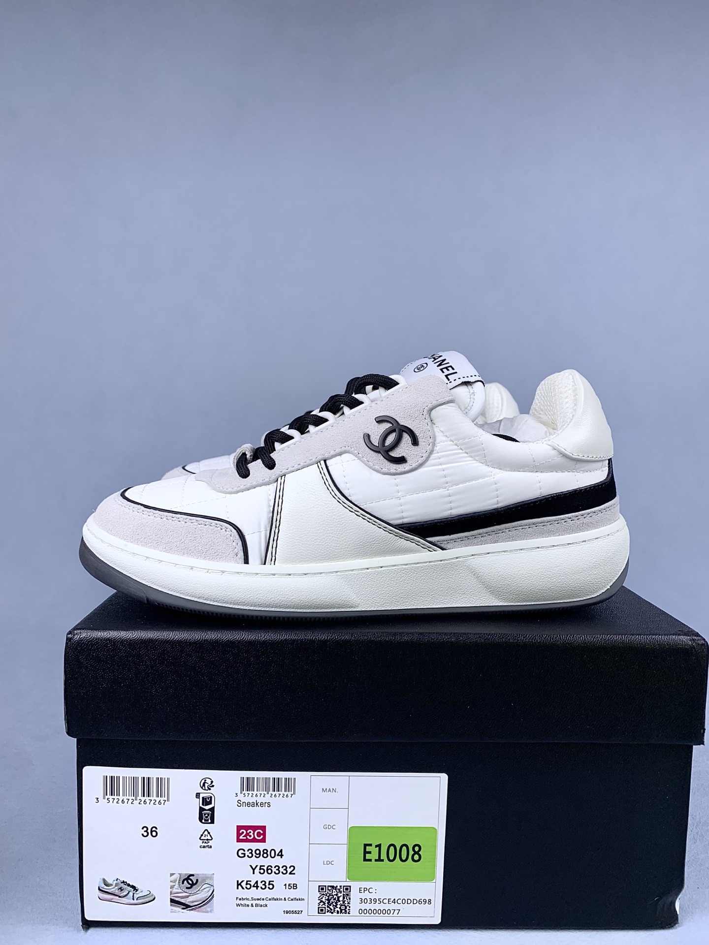 CHANEL Sneakers Fabric, Suede Calfskin & Calfskin
