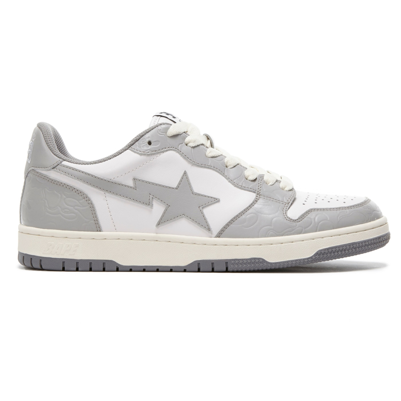 A Bathing Ape Court Sta Light Grey Cream