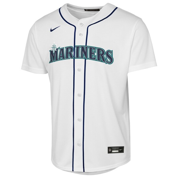 Youth Seattle Mariners  Nike White Home Replica Jersey