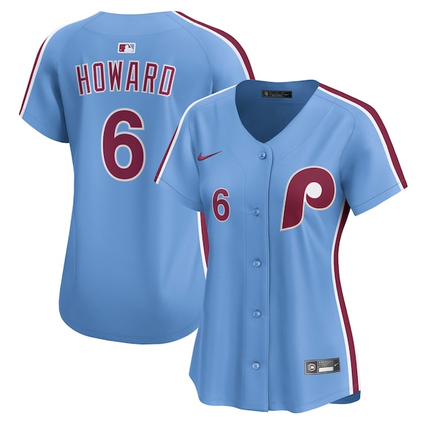 Ryan Howard Philadelphia Phillies Nike Women's Alternate Limited Jersey - Light Blue/White