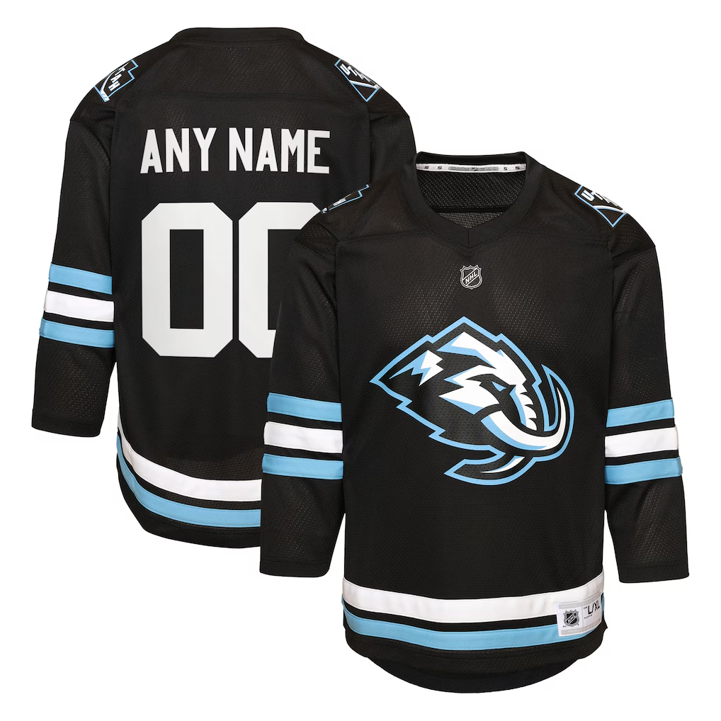 Utah Mammoth Home Replica Custom Jersey - Black