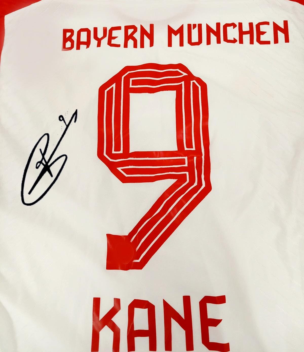 Harry Kane SIGNED Bayern Munich 23/24 Debut Home Jersey/Shirt - COA - 2023
